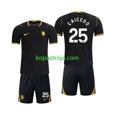 Billiga Fotbollströjor Chelsea Moises Caicedo 25 Barn Borta tröja 2026/27 Kortärmad